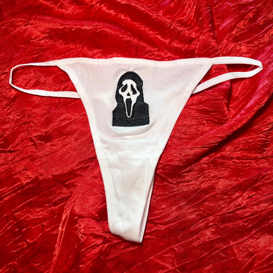 Ghostface Thong (L) white/black