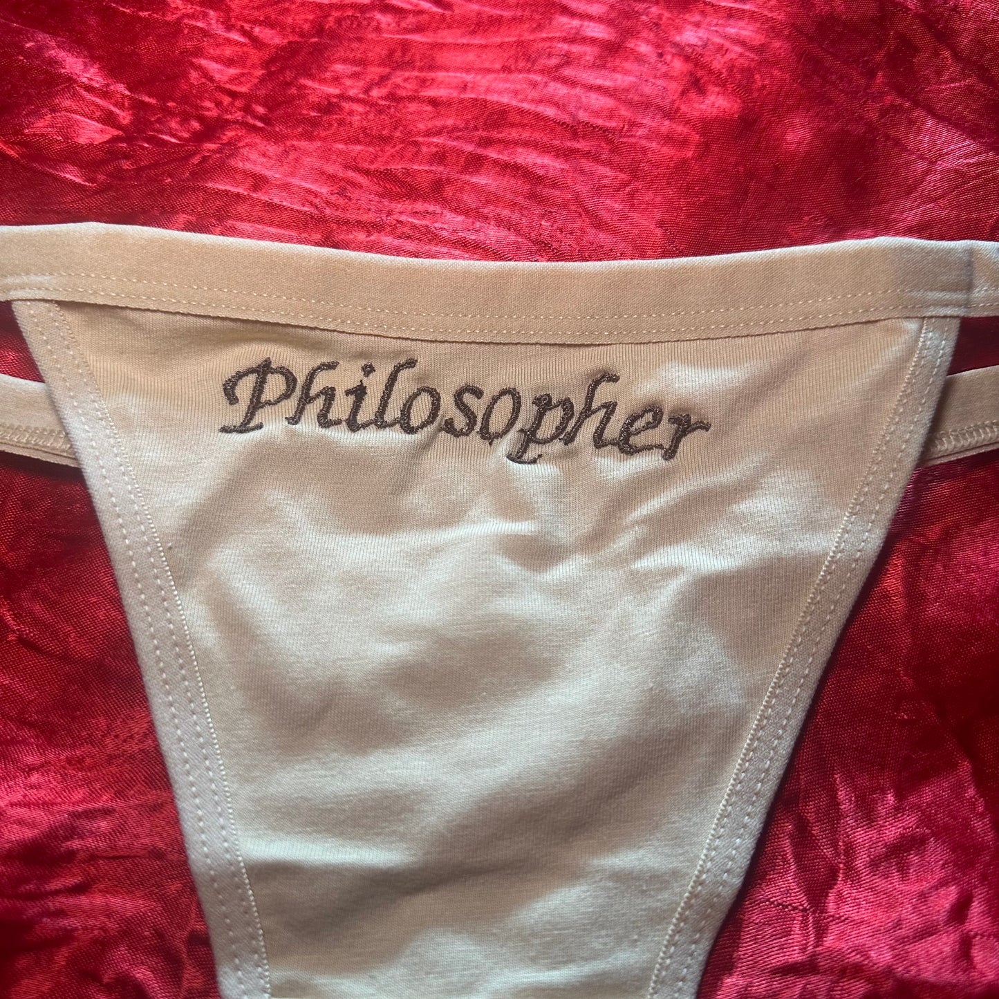 Philosopher Thong (XL) beige/brown