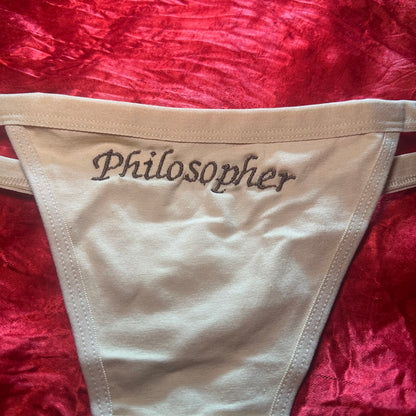 Philosopher Thong (XL) beige/brown