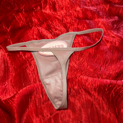 Femcel Thong (S) grey/pink
