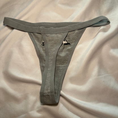 Cult Leader Thong (XS) grey/black