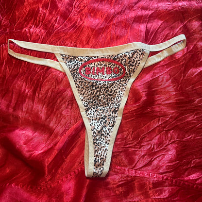 Bimbo Thong (XL) leopard/red