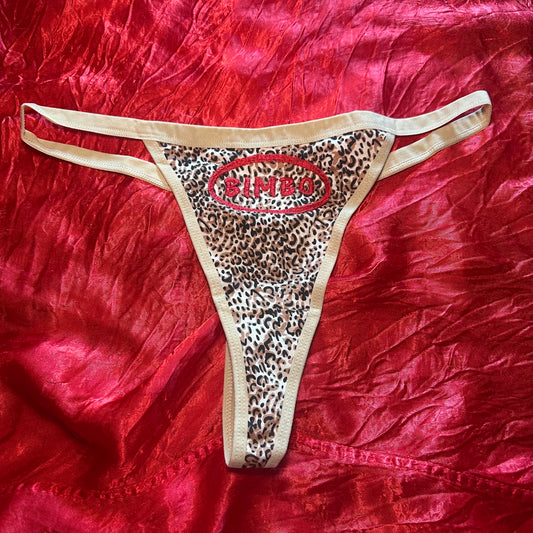 Bimbo Thong (XL) leopard/red