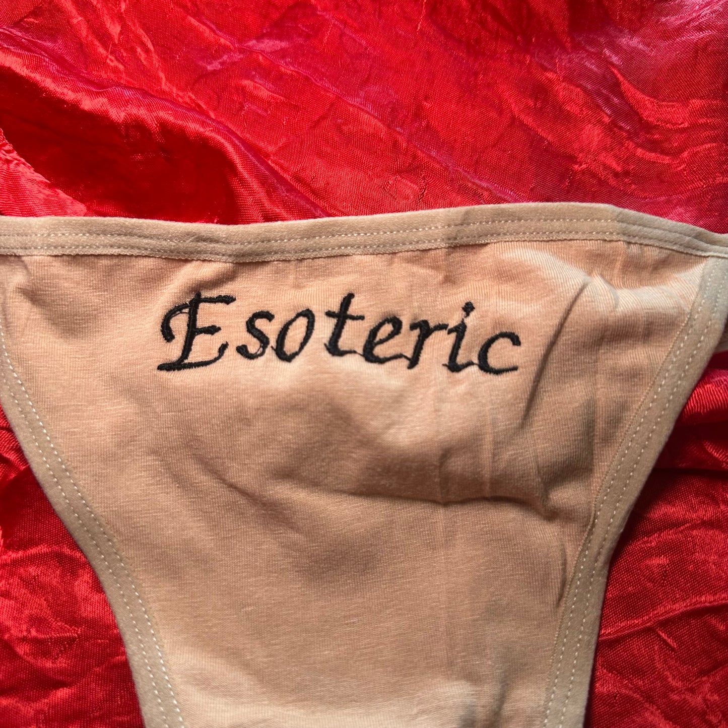 Esoteric Thong (L) beige/black