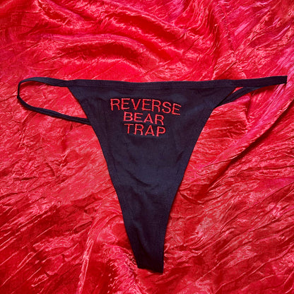 Reverse Bear Trap Thong (L) black/red