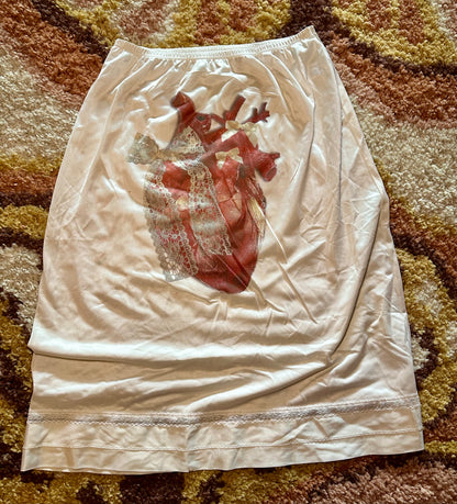 Bow Heart Slip Skirt (M)