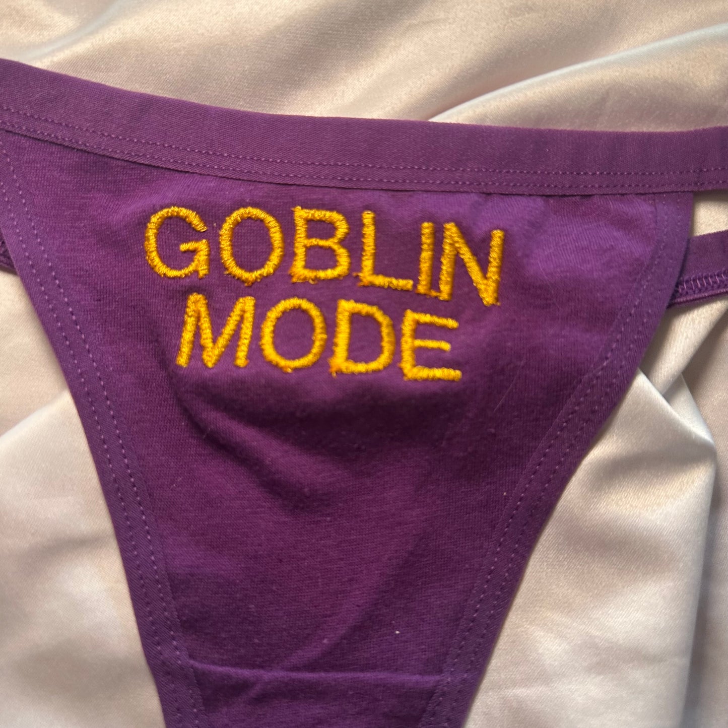 Goblin Mode Thong (M) purple/yellow
