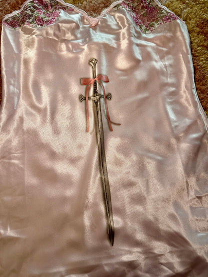 Pink Sword Slip Dress (S)