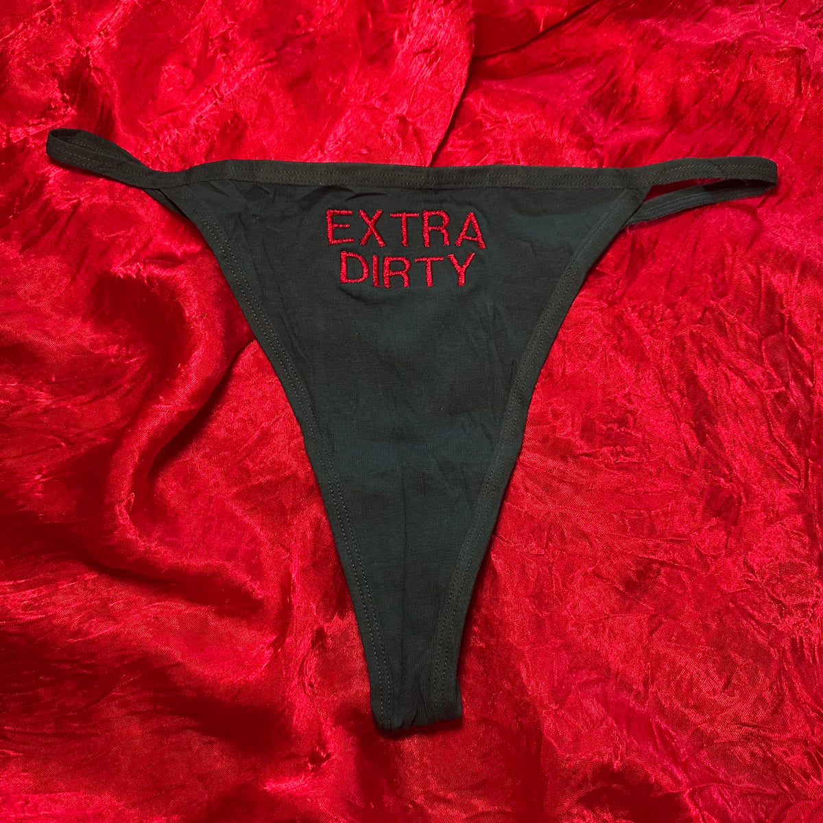 Extra Dirty Thong (XL) green/red