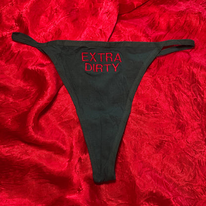 Extra Dirty Thong (XL) green/red
