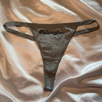 Philosopher Thong (L) grey/black