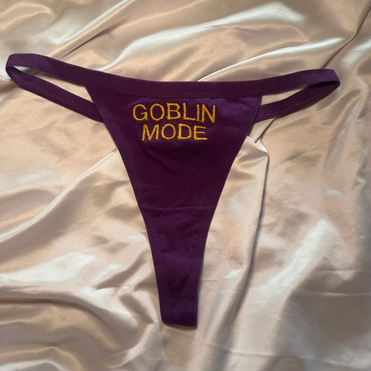 Goblin Mode Thong (M) purple/yellow