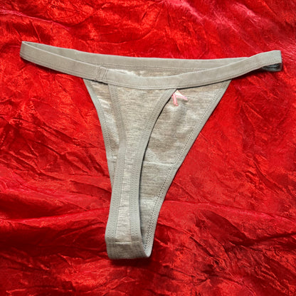 444 Angel Thong (XS) grey/pink