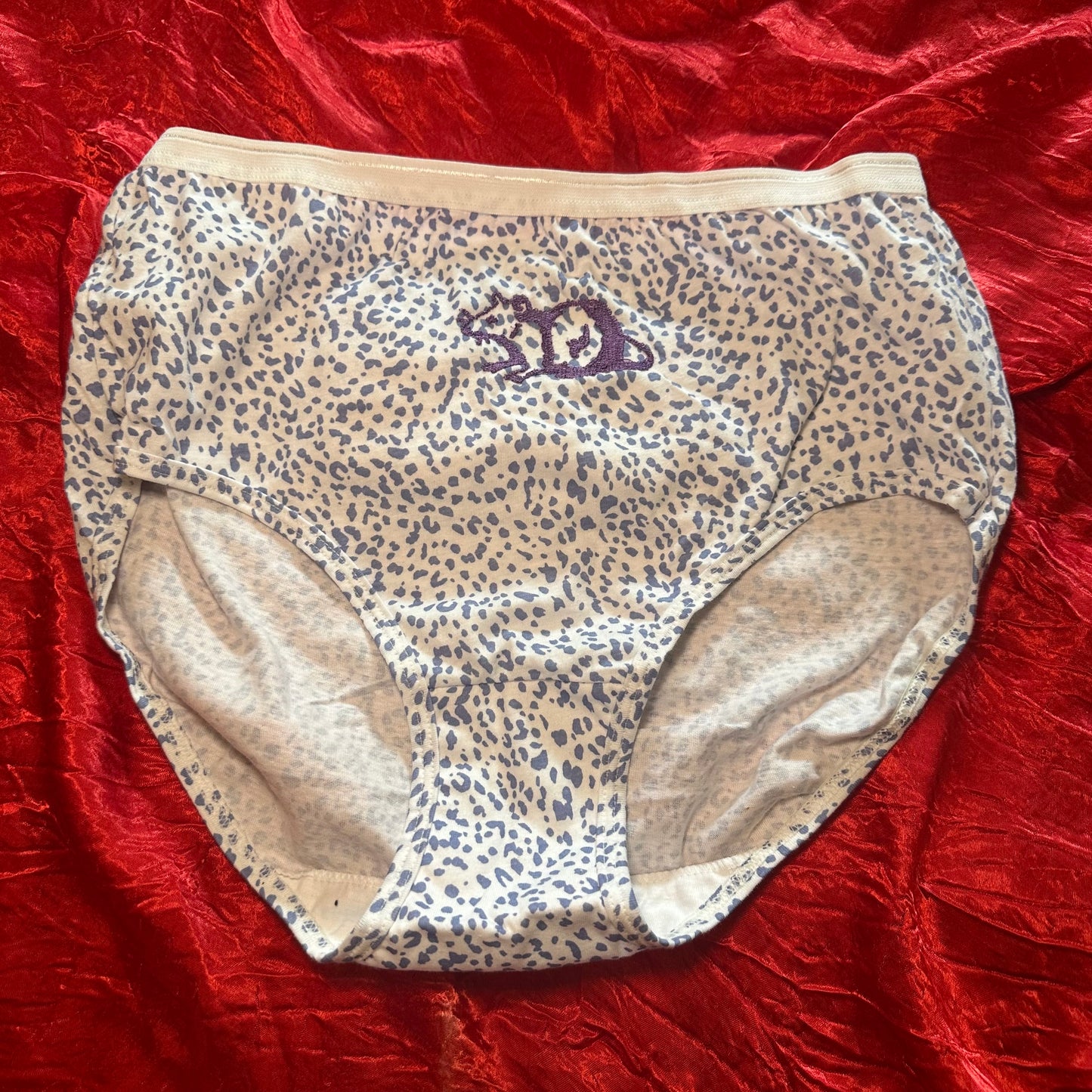 Rat Briefs (M) cheetah/purple