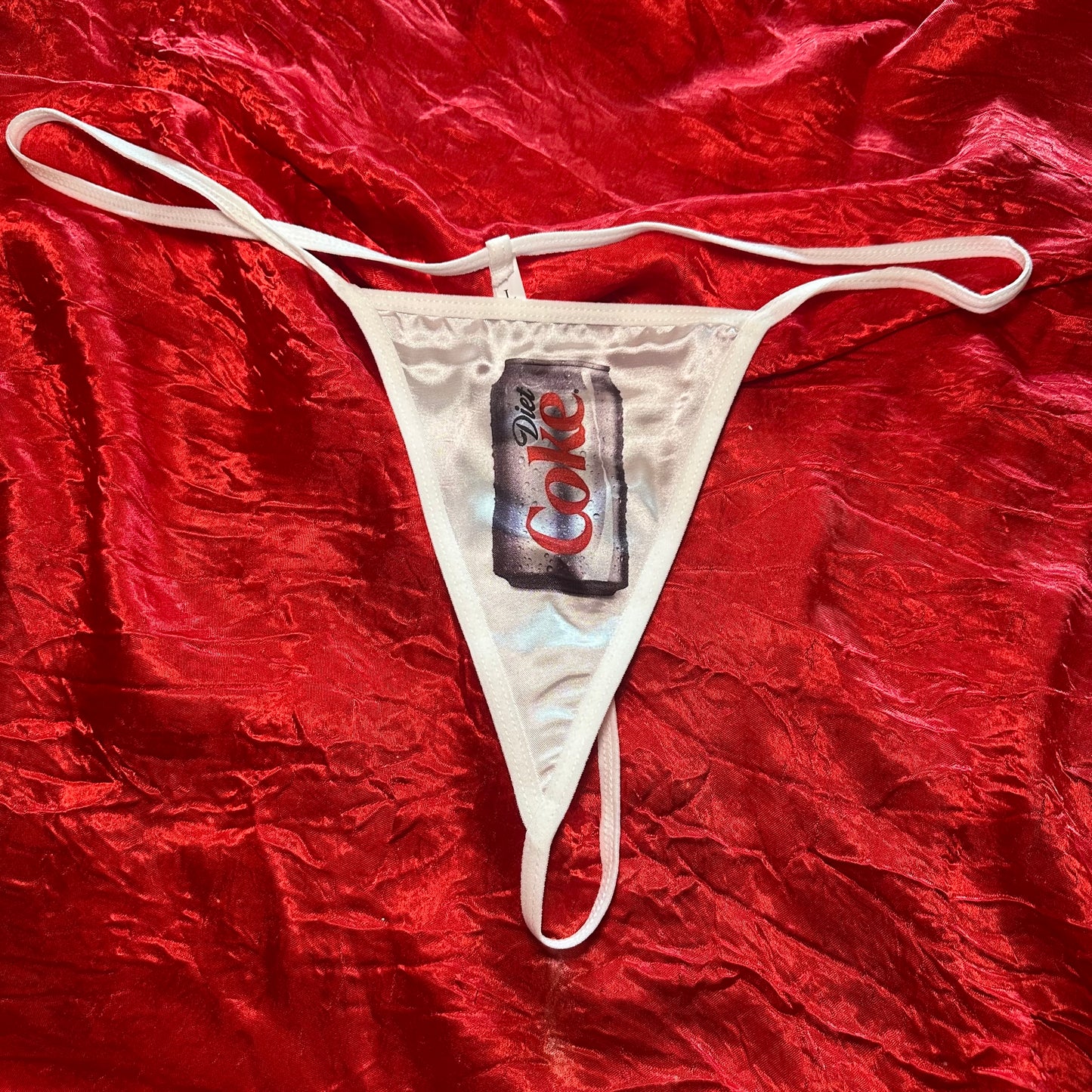 Diet Coke Thong (L) white/print