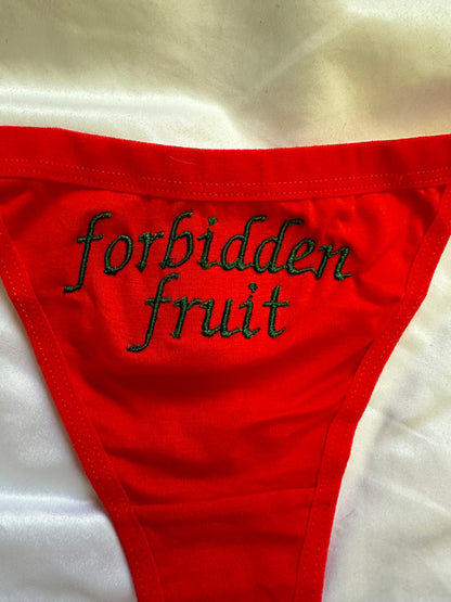 forbidden fruit Thong