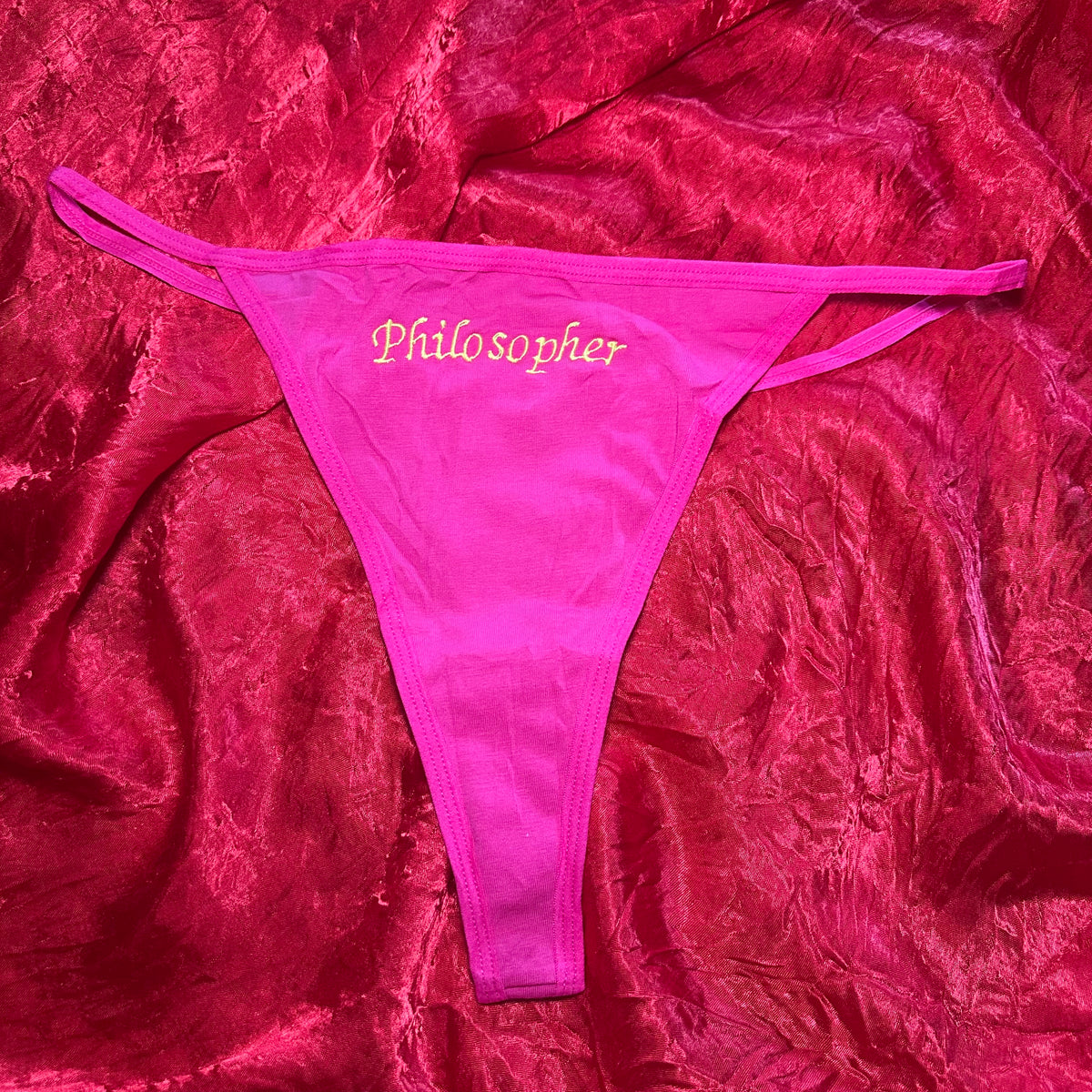 Philosopher Thong (XXL) pink/green