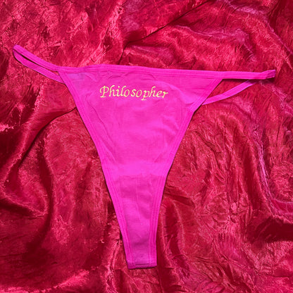 Philosopher Thong (XXL) pink/green