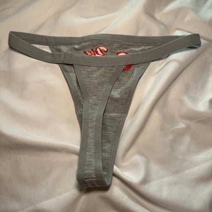 Diet Cunt Thong (XS) grey/red