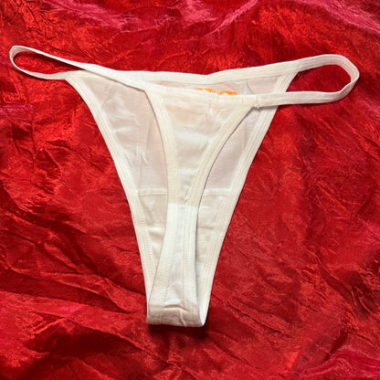 Dump Him Thong (S) white/orange
