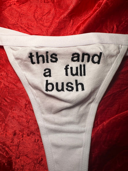 Full Bush Thong