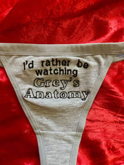 PREORDER Grey’s Anatomy Thong