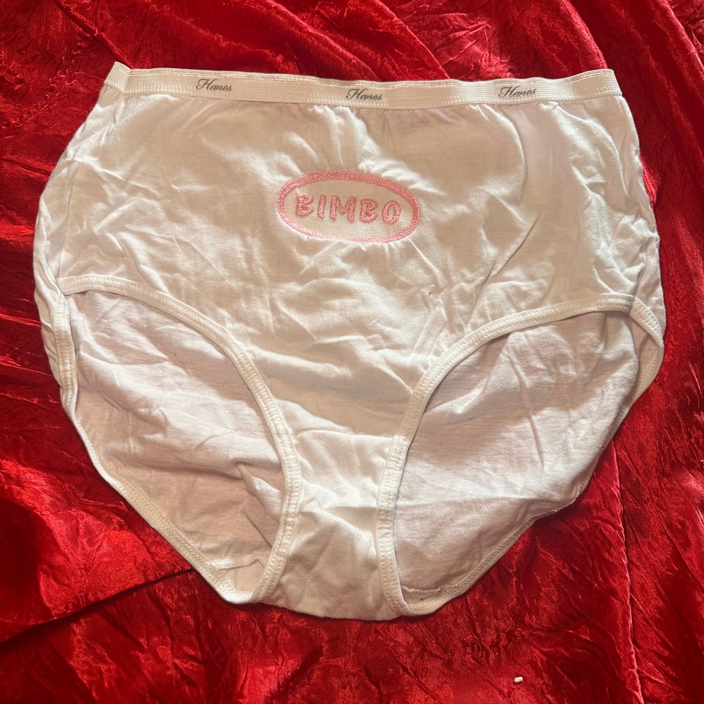 Bimbo Briefs (XL) white/pink