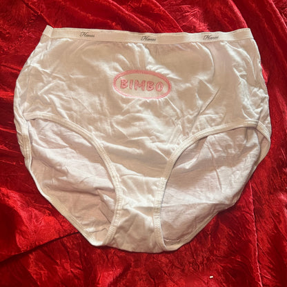 Bimbo Briefs (XL) white/pink