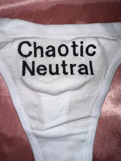 Alignment Chart Custom Thong