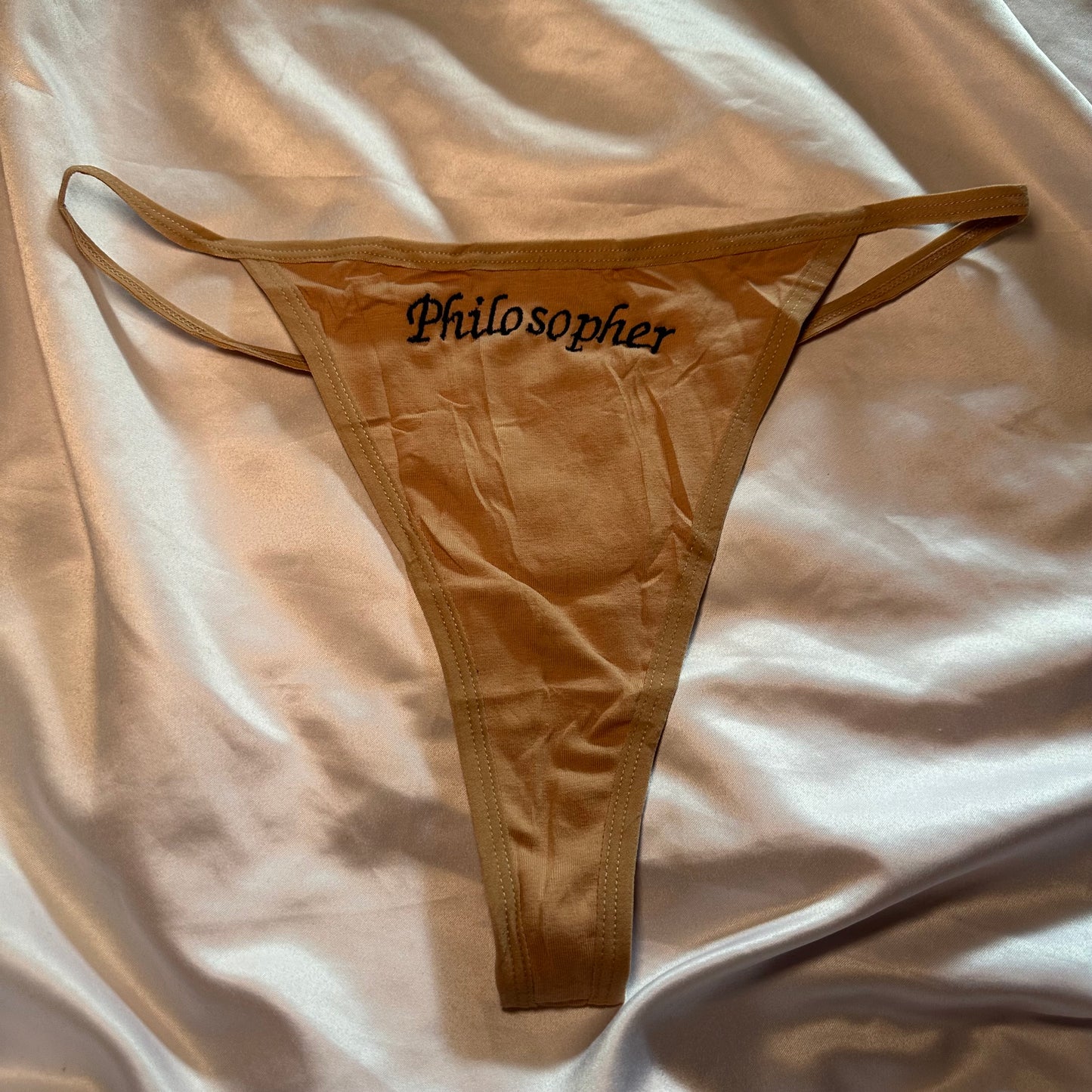 Philosopher Thong (L) beige/black