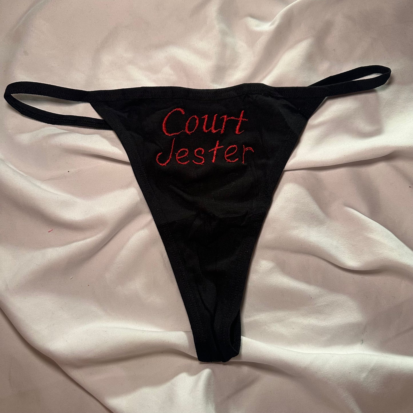 Court Jester Thong (M) black/red