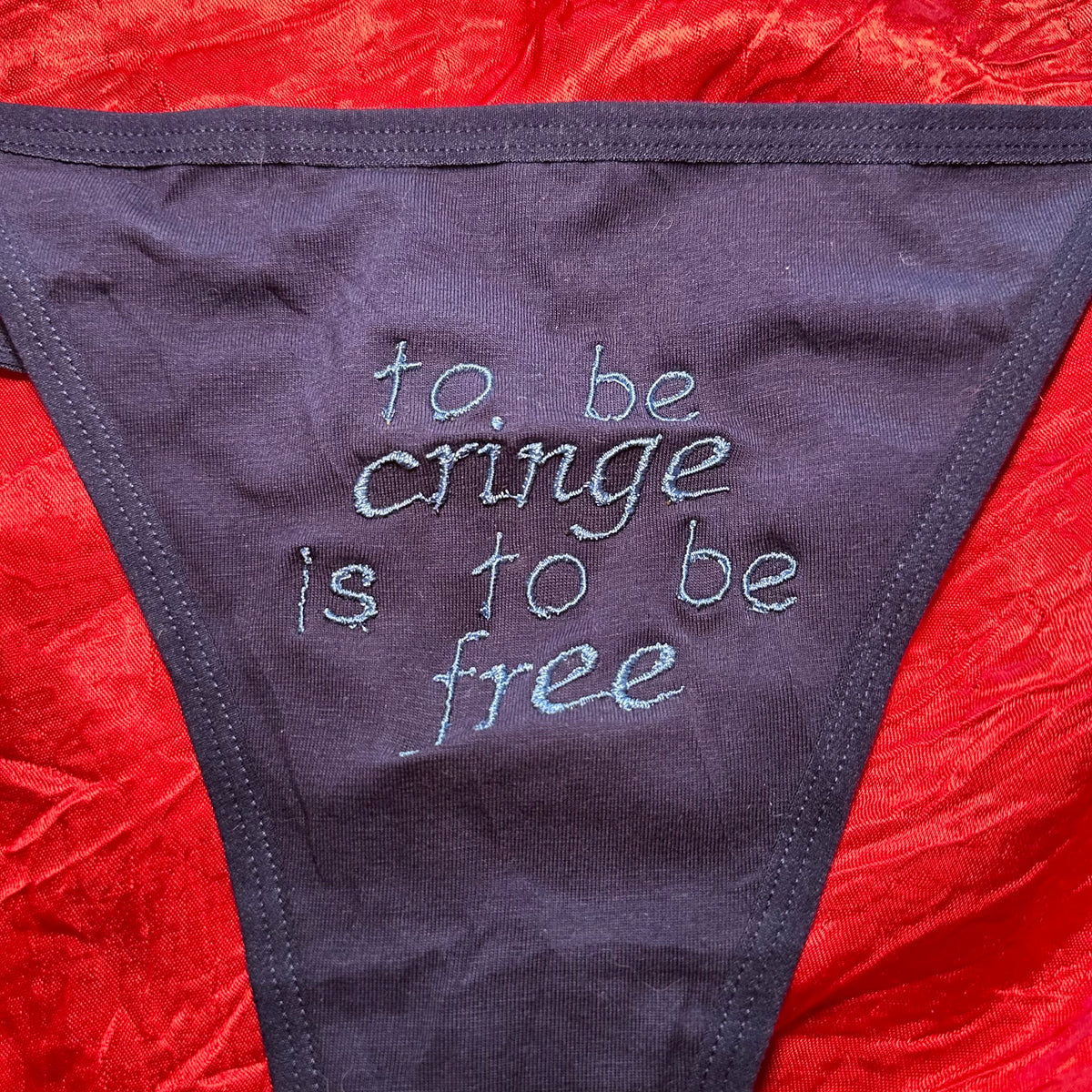 Cringe Thong (XL) navy/blue