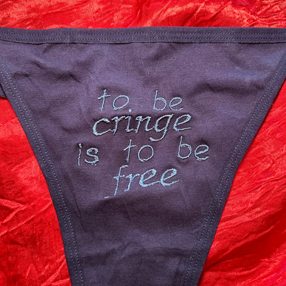 Cringe Thong (XL) navy/blue