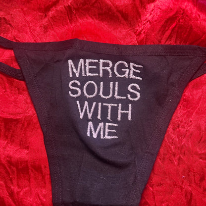 Merge Souls Thong (S) black/white