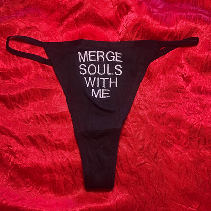 Merge Souls Thong (S) black/white