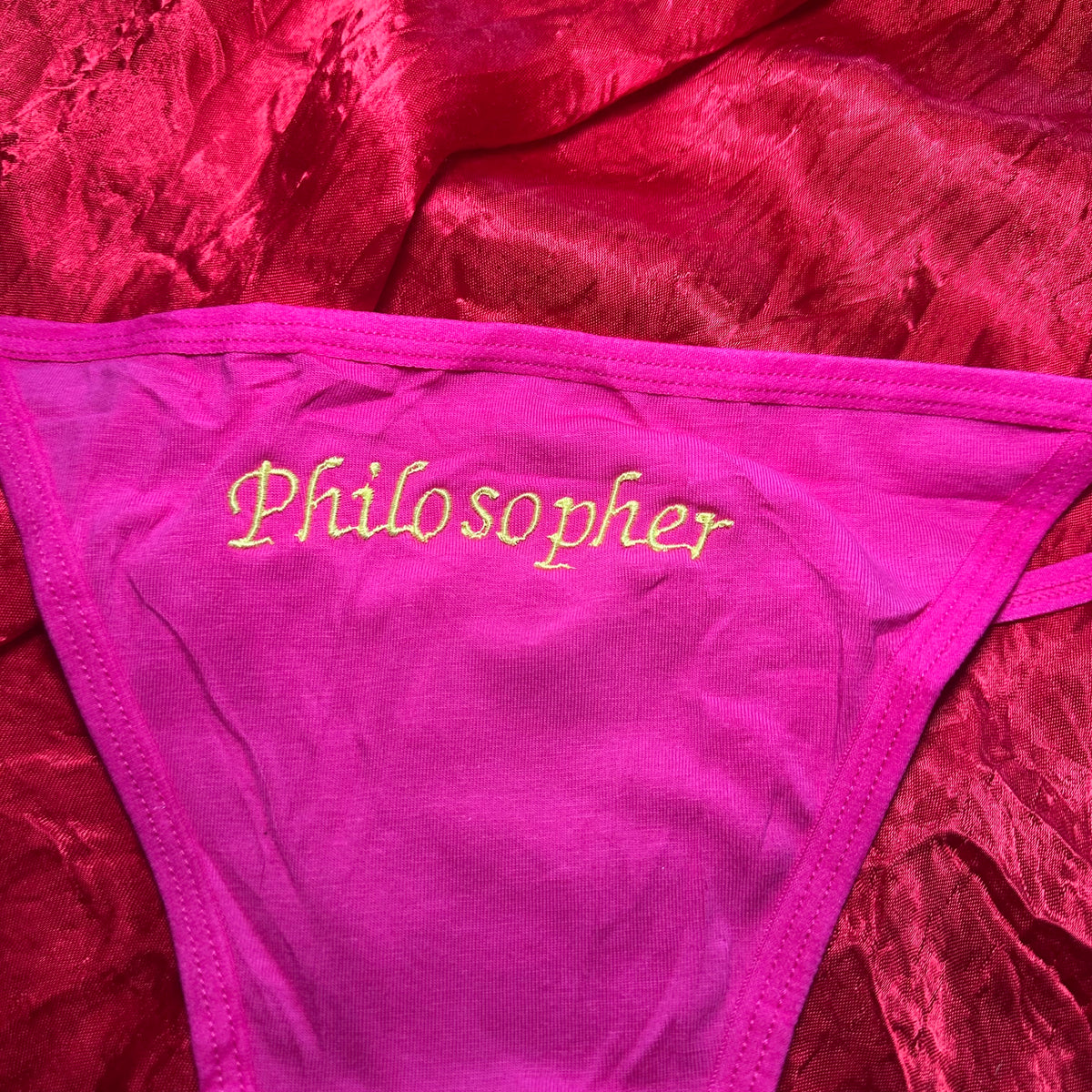 Philosopher Thong (XXL) pink/green