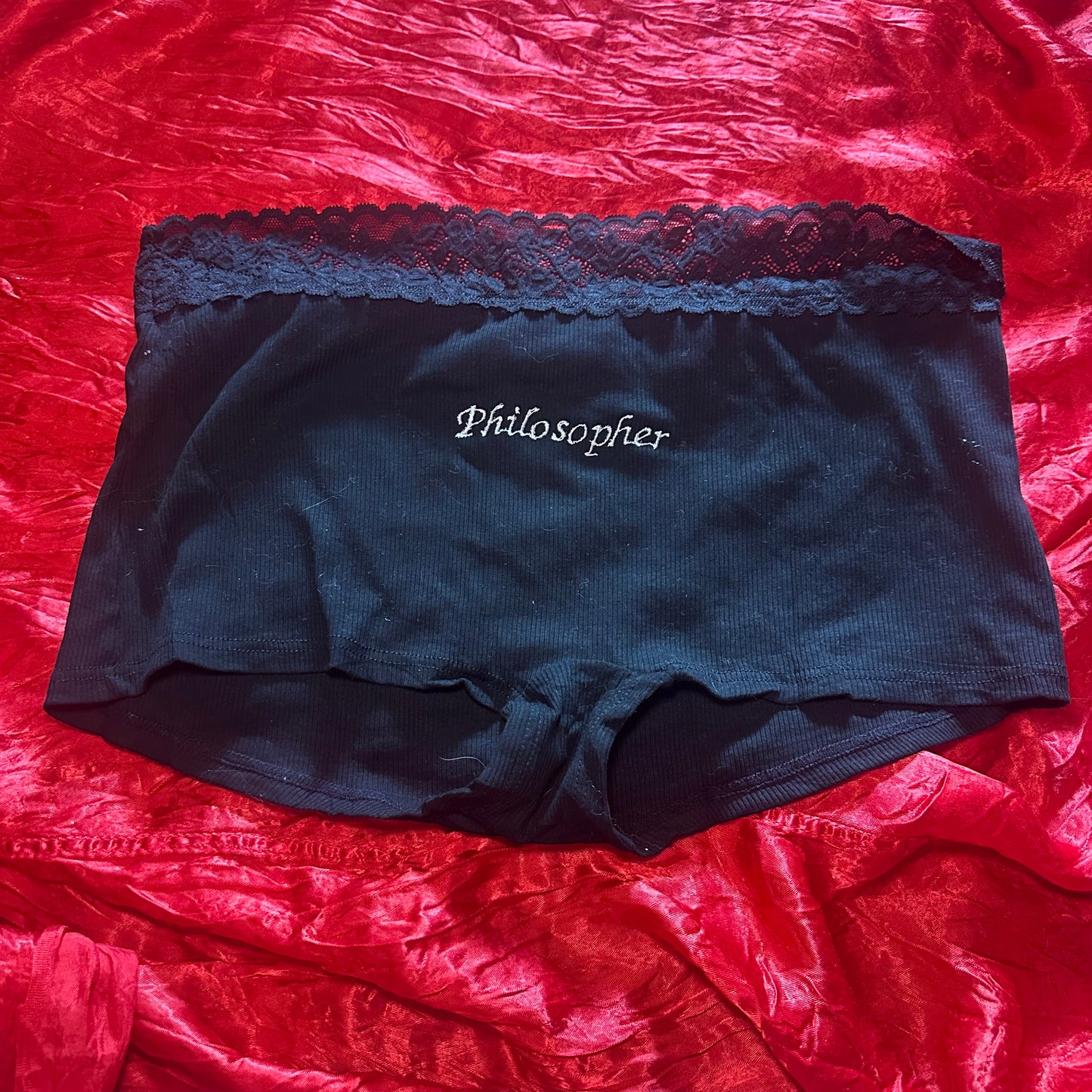 Philosopher Panties (XXL) black/white