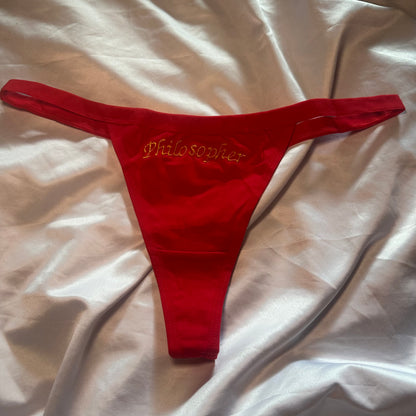 Philosopher Thong (XL) red/yellow