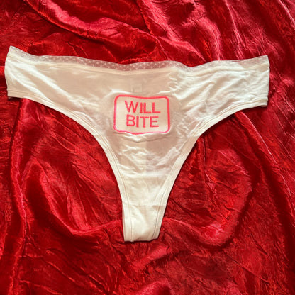 Will Bite Pantie (XXL) white/pink