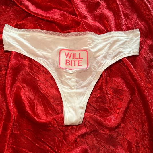 Will Bite Pantie (XXL) white/pink