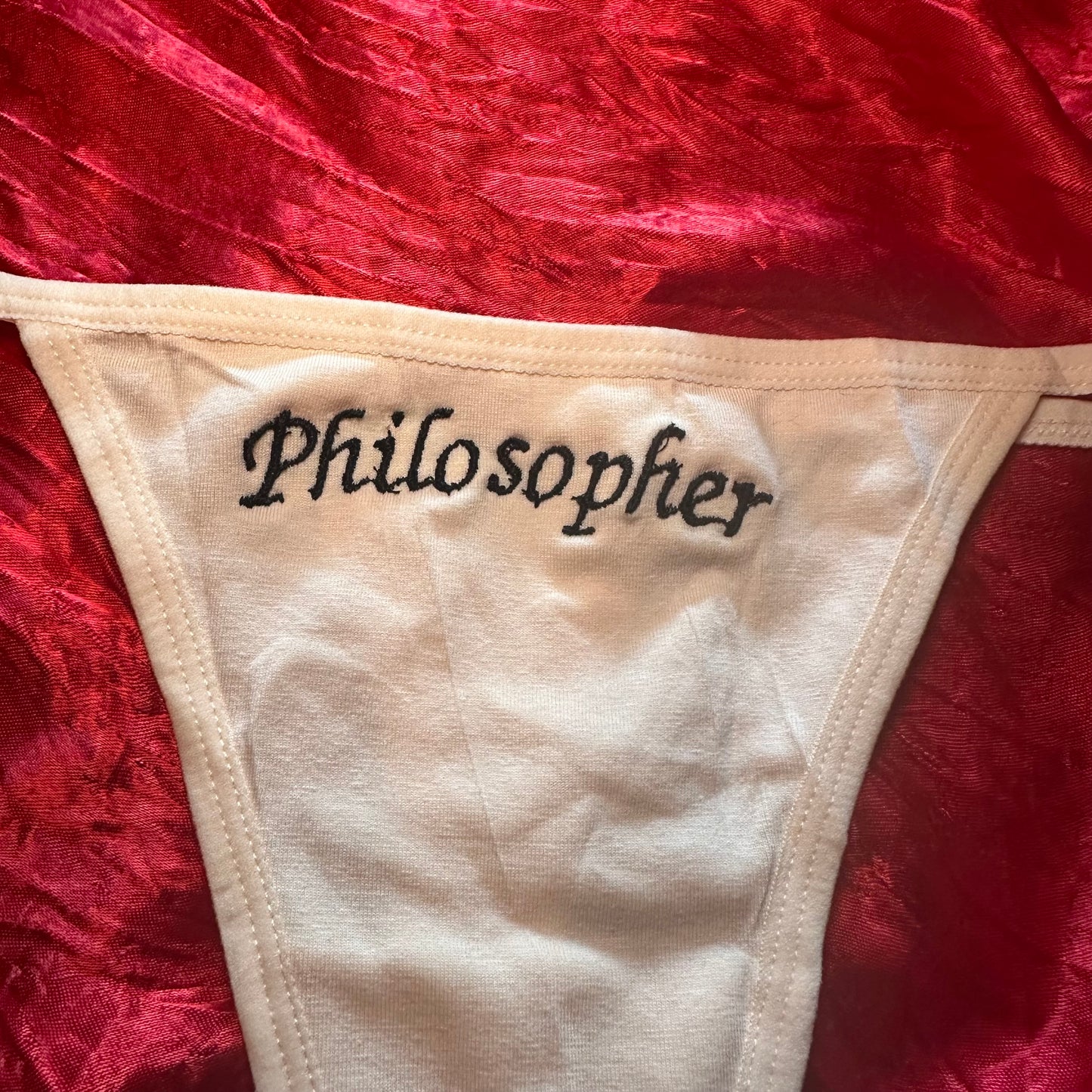 Philosopher Thong (S) beige/black