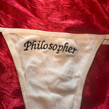 Philosopher Thong (S) beige/black