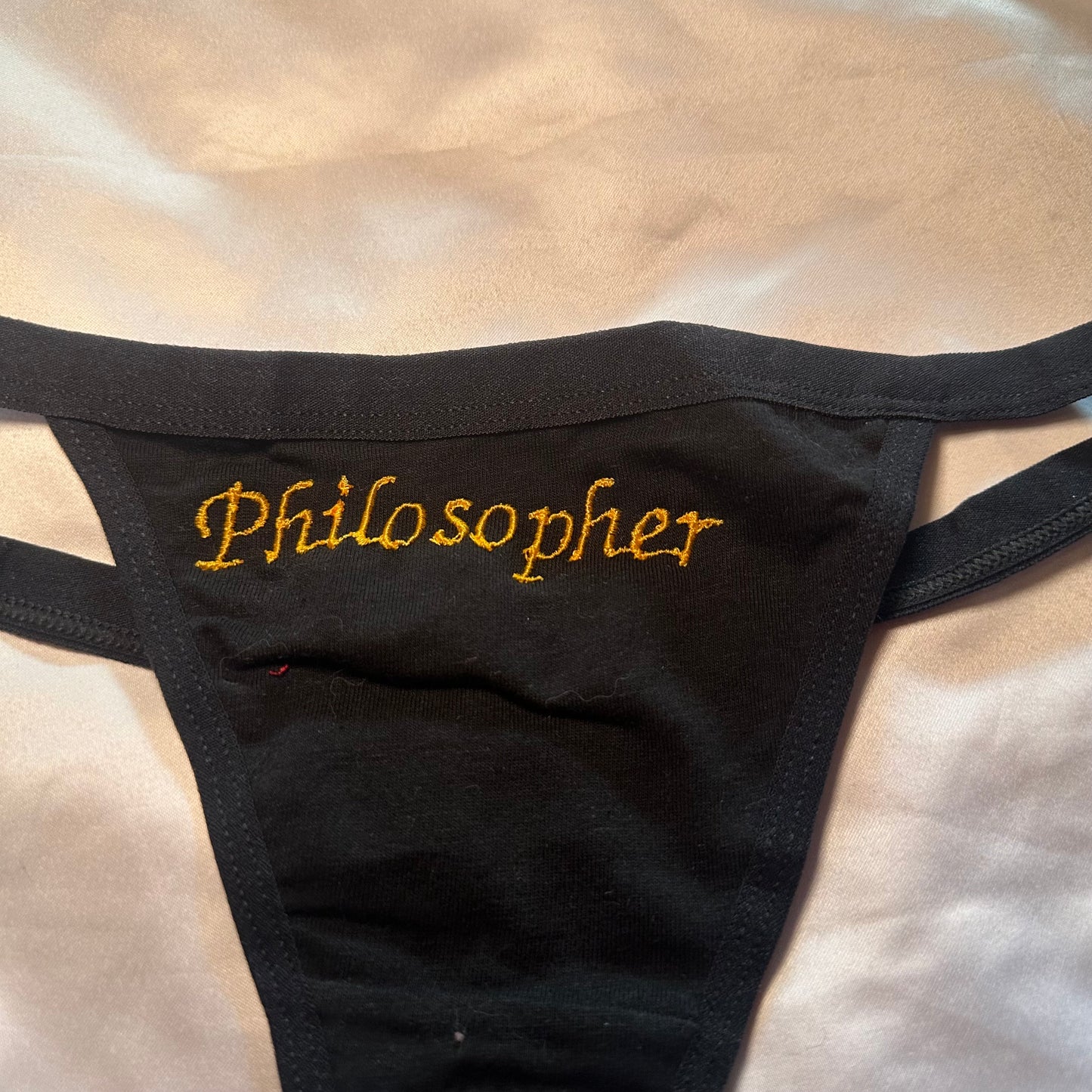 Philosopher Thong (M) black/yellow