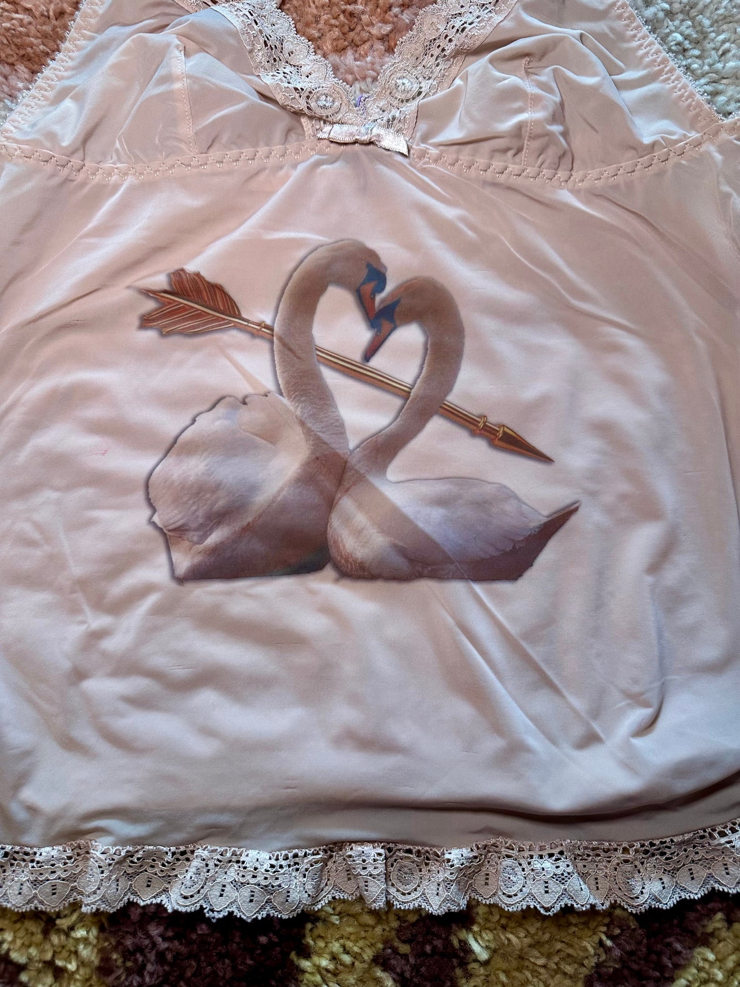 Heart Swans Lingerie Top (S)