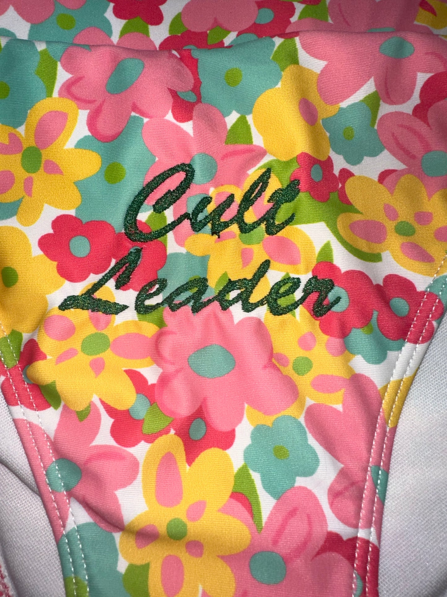 Cult Leader Floral Swimsuit Bottoms (L)