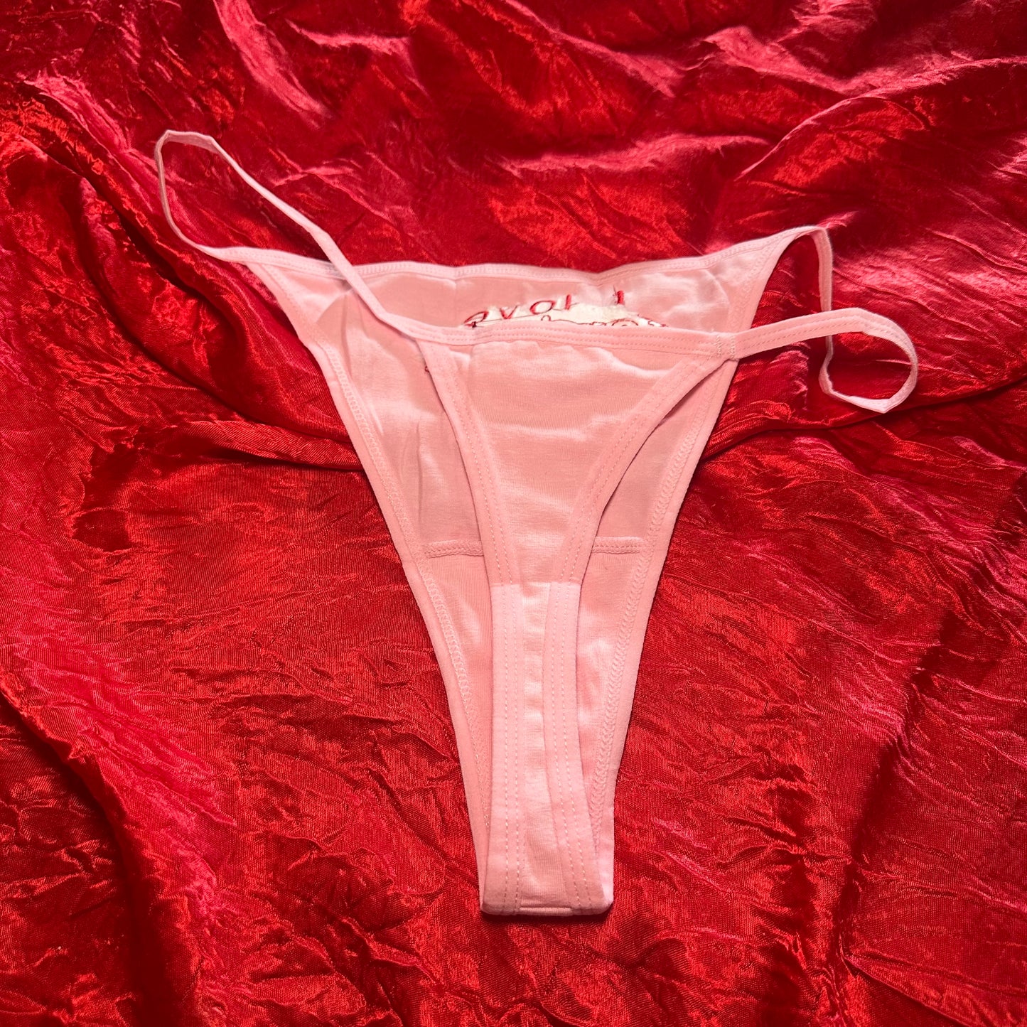 Feminine Rage Thong (L) pink/red