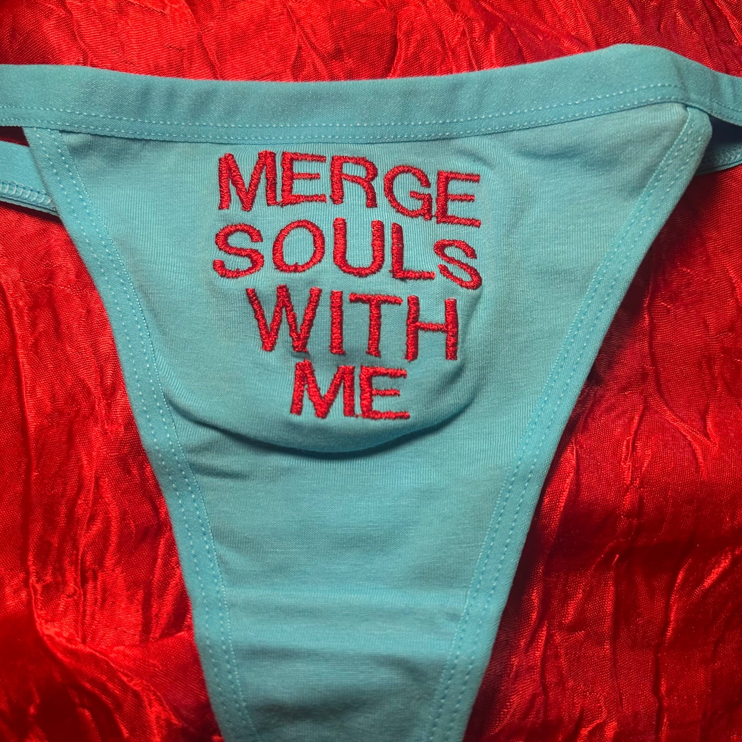 Merge Souls Thong (XL) blue/red