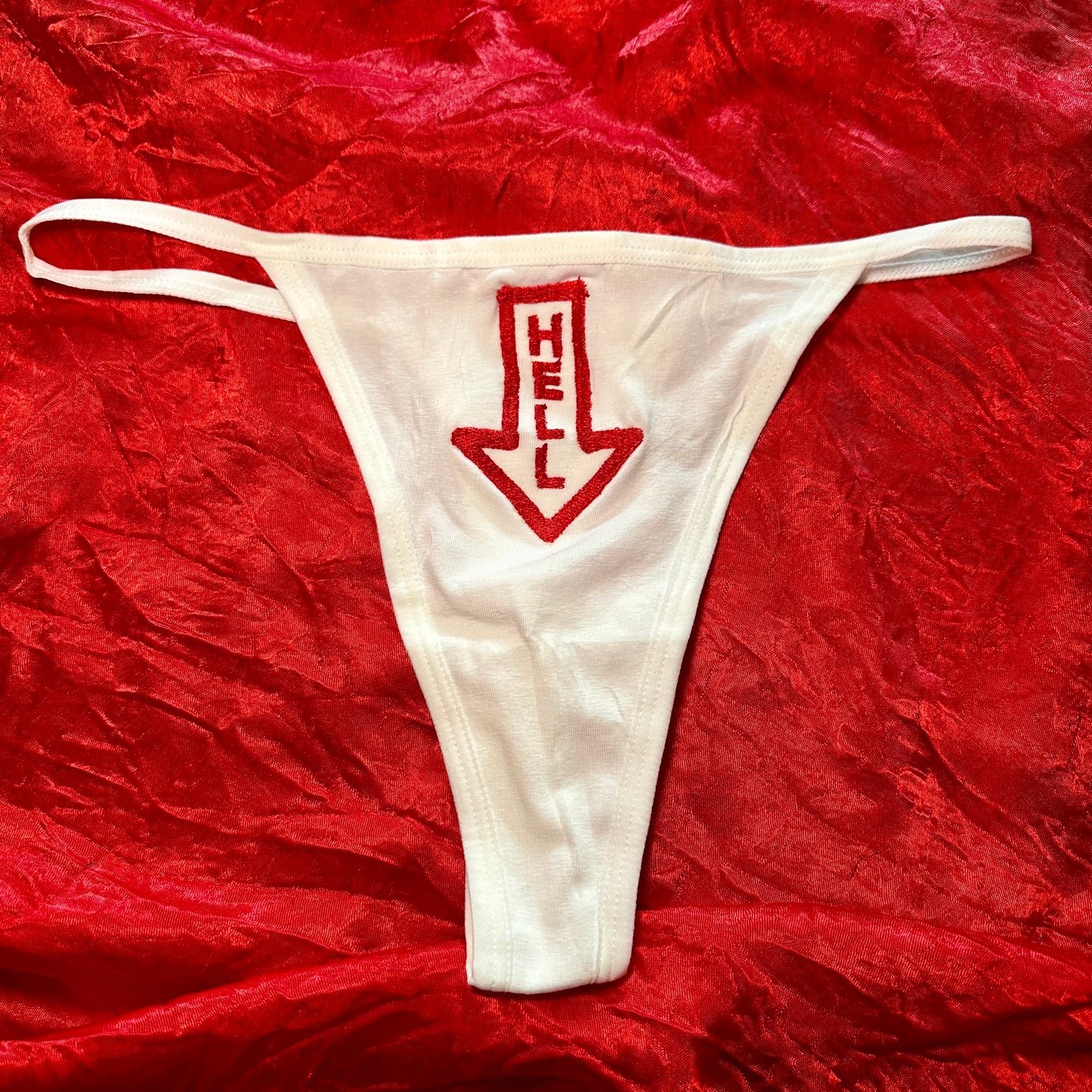 Hell Arrow Thong (S) white/red