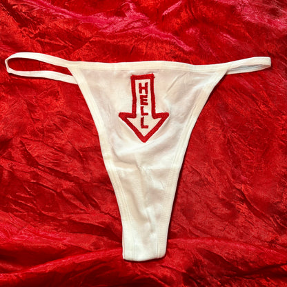 Hell Arrow Thong (S) white/red