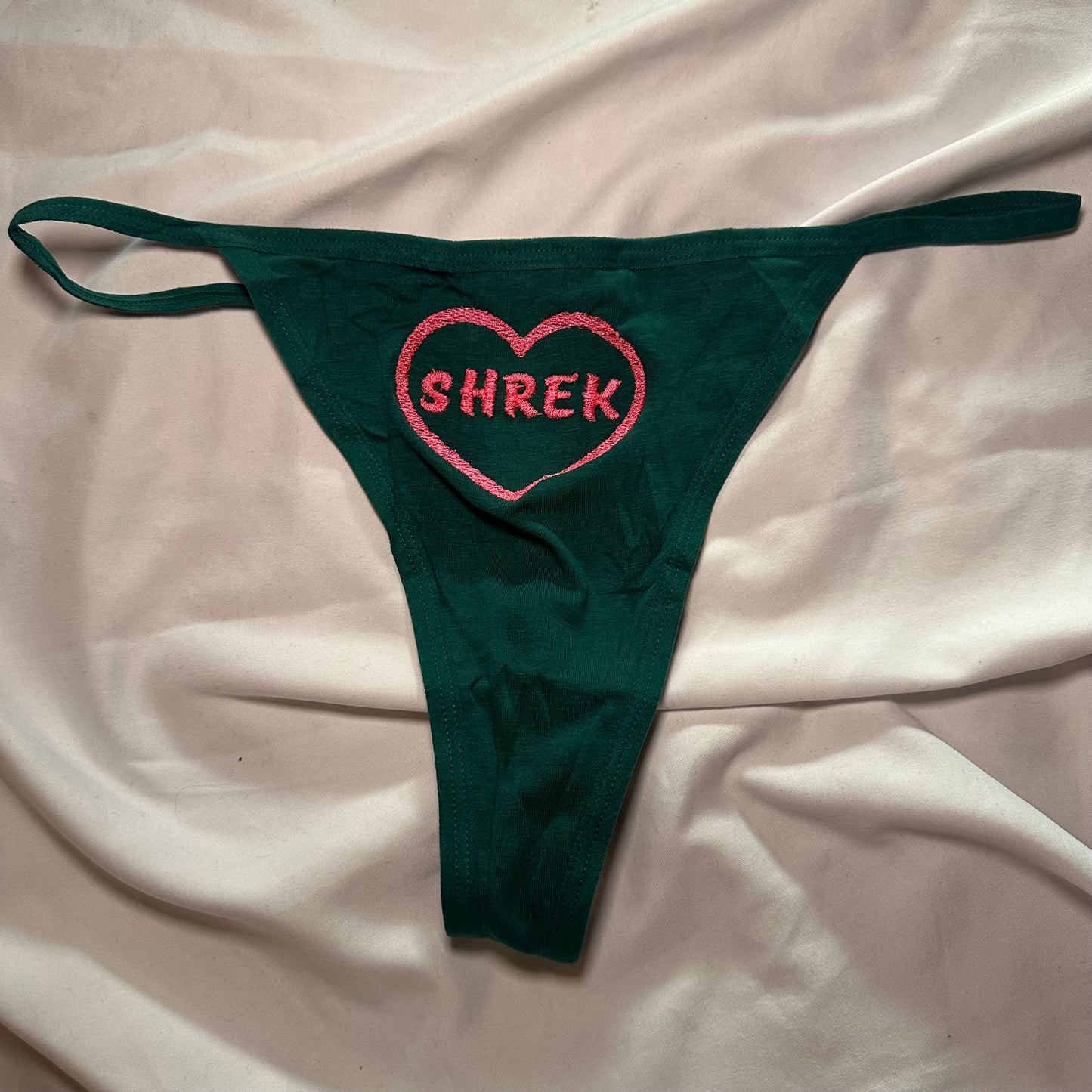 Shrek Thong (L) green/pink
